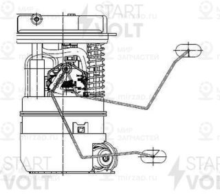Модуль Топливного Насоса Для А/М Renault Duster (10-) 1.6I 4X4 (Sfm 0911) StartVOLT SFM0911
