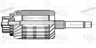 Ротор Стартера Для А/М Nissan Note (02-) 1.1I-1.4I (Sr 1403) StartVOLT SR1403