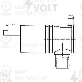 Насос Омывателя Для А/М Лада Vesta (15-) (Без Задн. Омыв.) (Swp 0903) StartVOLT SWP0903
