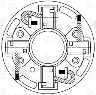 Узел Щеточный Стартера Для А/М Ford Transit (14-) 2.2Tdci/Mb Sprinter W906 (06-) StartVOLT VBS1500
