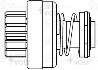 Привод Стартера (Бендикс) Для А/М Газ Газон Next С Дв. Ямз-534/536 StartVOLT VCS0303