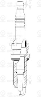 Свеча Зажигания Для А/М Nissan X-Trail T31 (07-)/Renault Koleos (08-) 2.5I Ir+Ir StartVOLT VSP1410