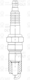 Свеча Зажигания Для А/М Mazda 3 Bk (06-)/6 Gg (05-) 2.3T Ir+Pt Startvolt Vsp 250 StartVOLT VSP2503