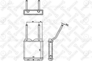 Теплообменник отопителя салона STELLOX 1035010SX