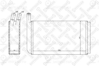 Теплообменник отопителя салона STELLOX 1035018SX