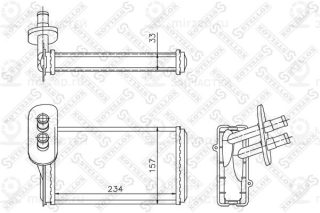 Теплообменник отопителя салона STELLOX 1035019SX