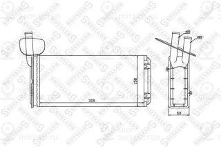 Теплообменник отопителя салона STELLOX 1035020SX