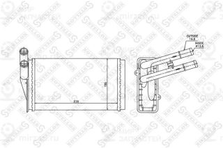 Теплообменник отопителя салона STELLOX 1035021SX