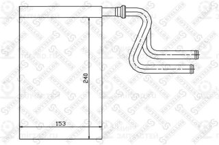 Теплообменник отопителя салона STELLOX 1035024SX