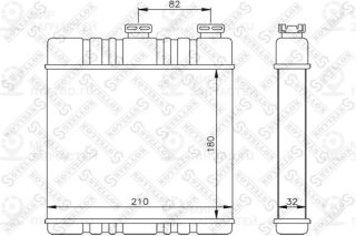 Теплообменник отопителя салона STELLOX 1035071SX