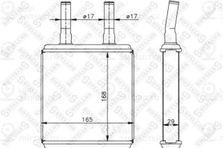 Теплообменник отопителя салона STELLOX 1035072SX