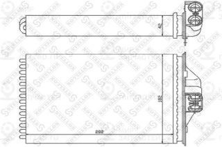 Теплообменник отопителя салона STELLOX 1035089SX
