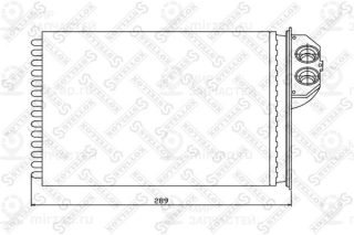 Теплообменник отопителя салона STELLOX 1035091SX