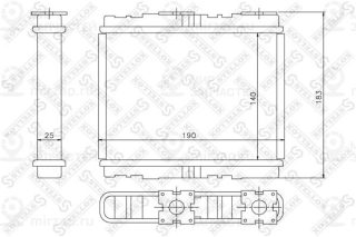 Теплообменник отопителя салона STELLOX 1035094SX