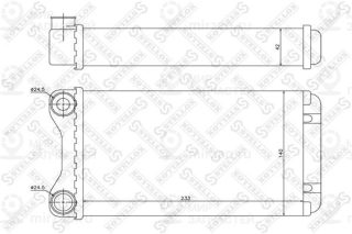 Теплообменник отопителя салона STELLOX 1035102SX