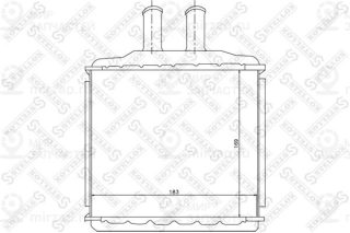 Теплообменник отопителя салона STELLOX 1035105SX