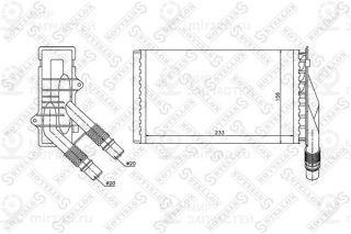 Теплообменник отопителя салона STELLOX 1035107SX