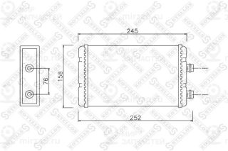 Теплообменник отопителя салона STELLOX 1035118SX