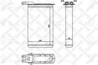 Теплообменник отопителя салона STELLOX 1035126SX