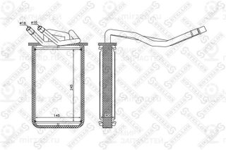Теплообменник отопителя салона STELLOX 1035134SX