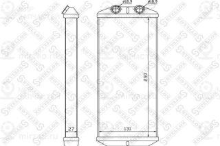 Теплообменник отопителя салона STELLOX 1035140SX