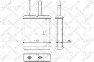 Теплообменник отопителя салона STELLOX 1035169SX
