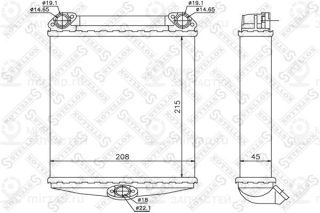 Теплообменник отопителя салона STELLOX 1035170SX