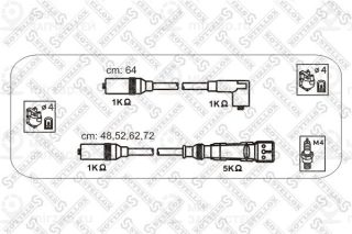 Комплект проводов зажигания STELLOX 1038083SX