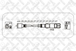 Комплект проводов зажигания STELLOX 1038436SX