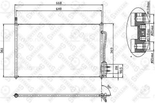 Конденсатор кондиционера STELLOX 1045001SX