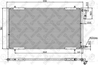 Конденсатор кондиционера STELLOX 1045002SX