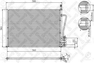 Конденсатор кондиционера STELLOX 1045020SX
