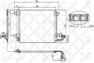 Конденсатор кондиционера STELLOX 1045023SX