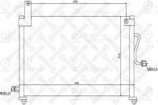 Конденсатор кондиционера STELLOX 1045026SX