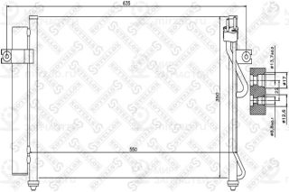 Конденсатор кондиционера STELLOX 1045028SX