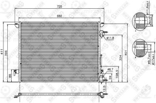 Конденсатор кондиционера STELLOX 1045031SX