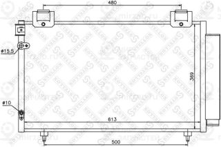 Конденсатор кондиционера STELLOX 1045038SX
