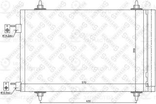 Конденсатор кондиционера STELLOX 1045039SX
