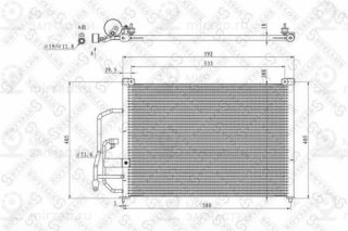 Конденсатор кондиционера STELLOX 1045042SX