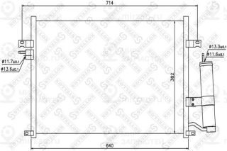 Конденсатор кондиционера STELLOX 1045045SX