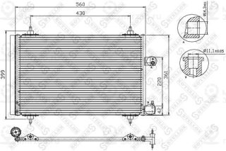 Конденсатор кондиционера STELLOX 1045067SX
