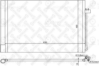 Конденсатор кондиционера STELLOX 1045078SX