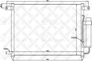 Конденсатор кондиционера STELLOX 1045079SX