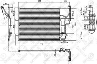 Конденсатор кондиционера STELLOX 1045118SX