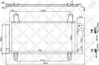Конденсатор кондиционера STELLOX 1045119SX
