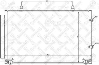 Конденсатор кондиционера STELLOX 1045152SX