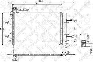 Конденсатор кондиционера STELLOX 1045166SX