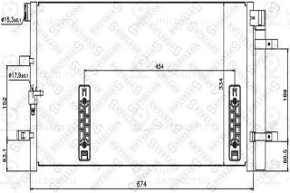 Конденсатор кондиционера STELLOX 1045181SX