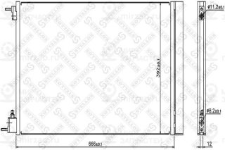 Конденсатор кондиционера STELLOX 1045185SX