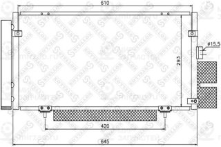 Конденсатор кондиционера STELLOX 1045193SX
